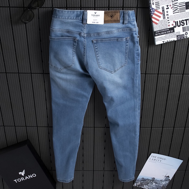 Quần Jeans nam TORANO basic Slim co giãn, bền màu, không bai BJ801