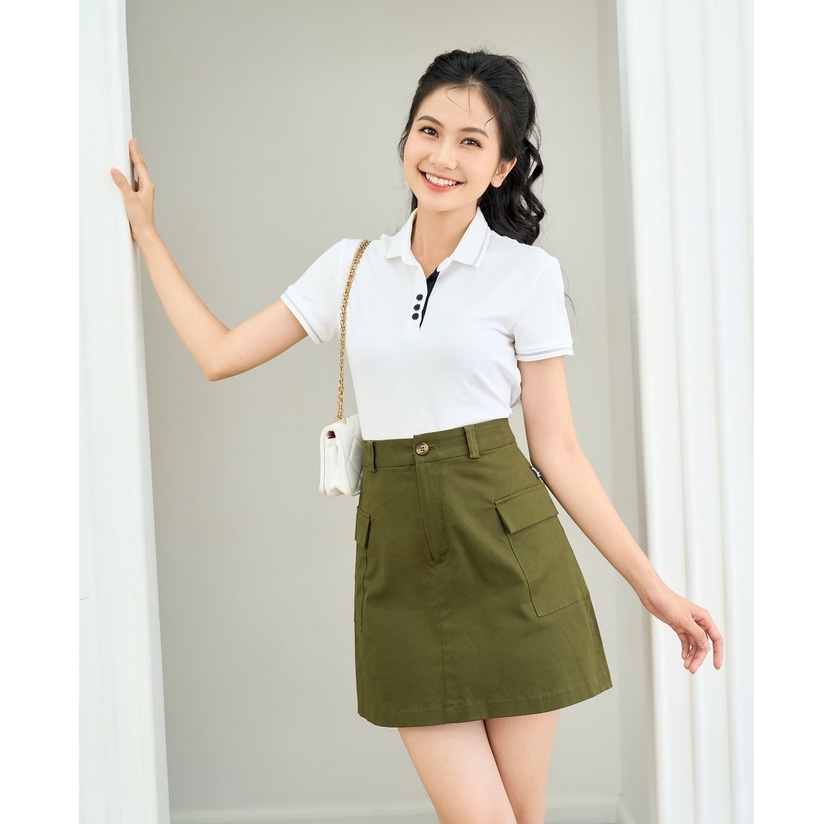 Áo Phông Polo Nữ chất liệu cotton coolmax Yody áo thun có cổ mềm mịn thoáng mát APN3516