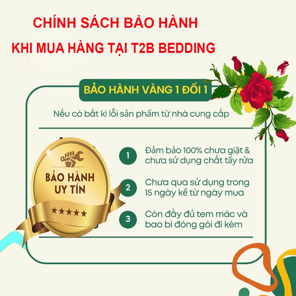 Bộ ga gối cotton poly 1m6 x 2m