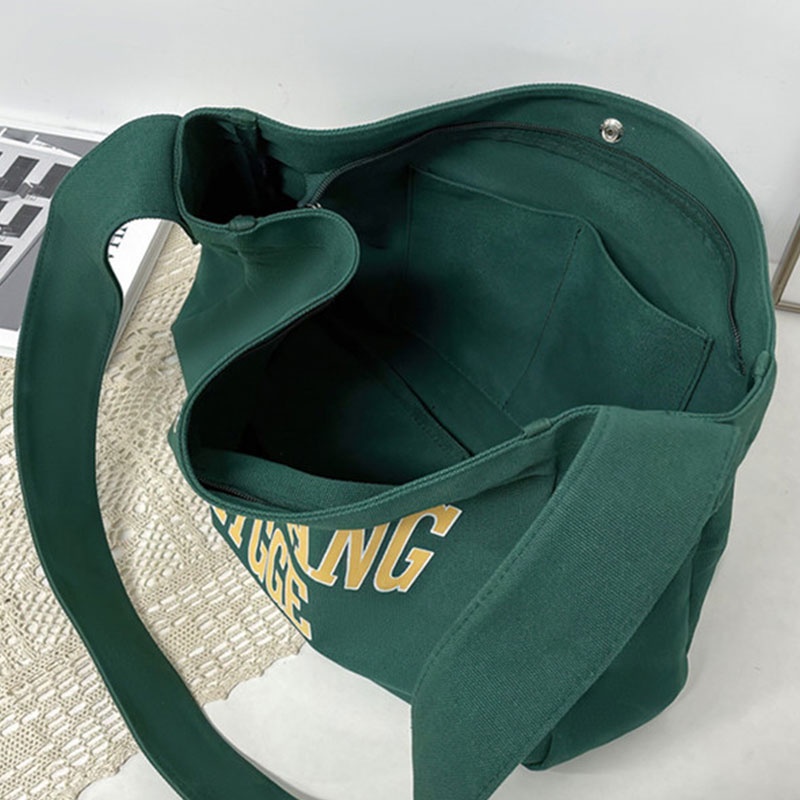 Túi đeo vai YADOU bằng vải canvas phong cách Nhật Bản thời trang cho nam nữ