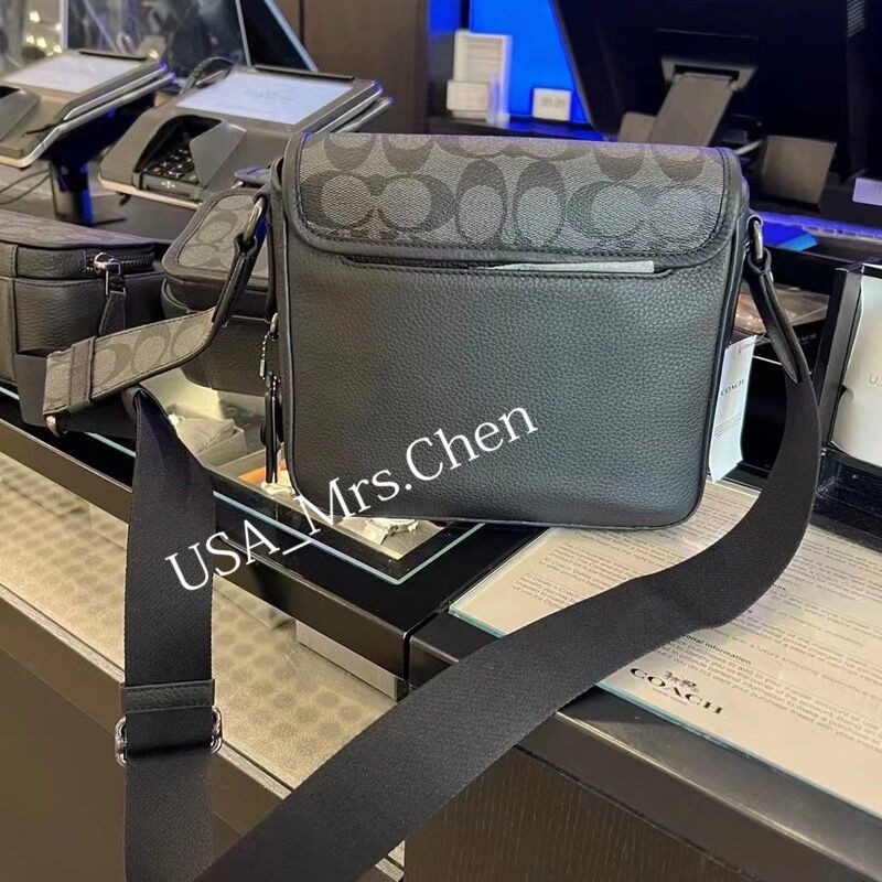 Túi máy ảnh COACH, chứng từ mua hàng chính hãng Túi máy ảnh Sullivan túi đeo chéo nam nữ