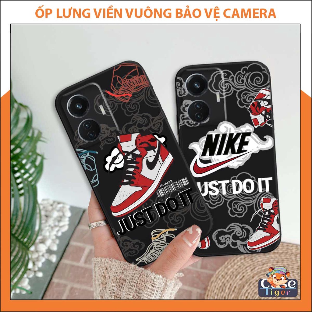 Ốp lưng bảo vệ camera Vivo Y55 4G / 5G 2022 mèo chuột, giày thể thao, ốp 3D silicon cao cấp