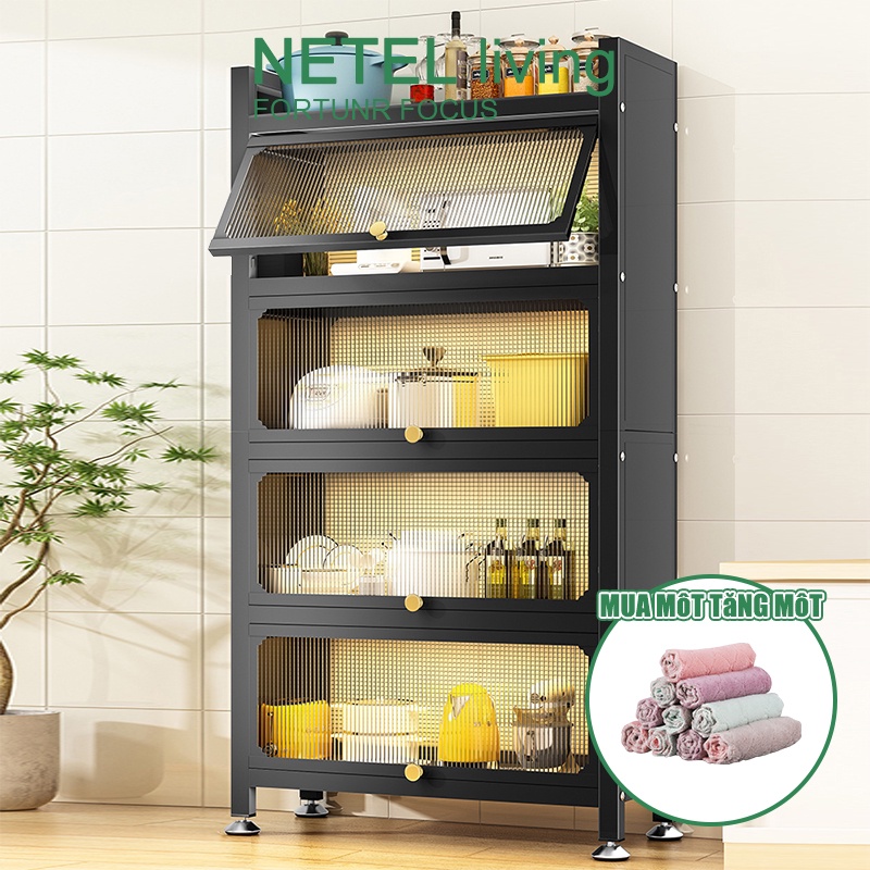 【nâng cấp sản phẩm】🌸NETEL🌸 Kệ Kệ nhà bếp Kệ để đồ trong tủ bếp 4 tầng Đồ dùng nhà bếp Giá để đồ nhà bếp