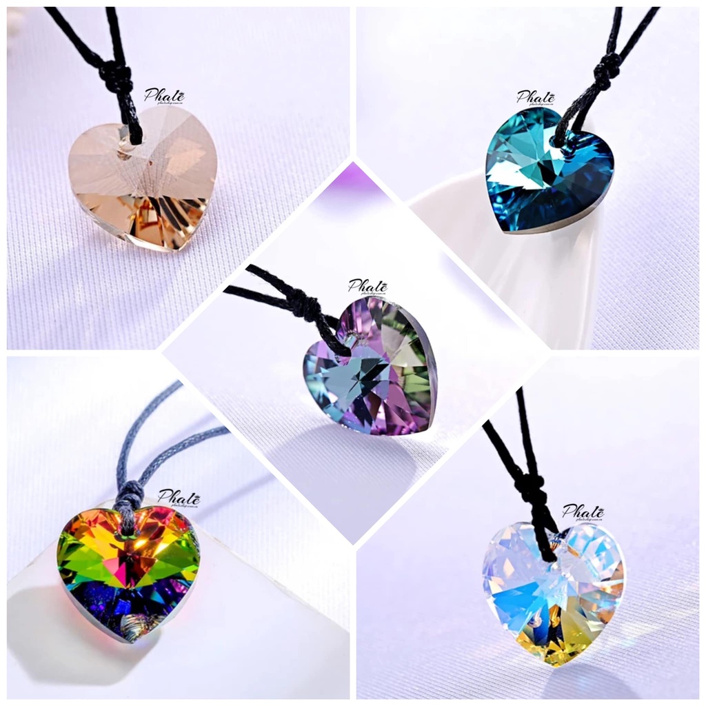 Mặt Chuyền Pha Lê Swarovski Trái Tim S28mm