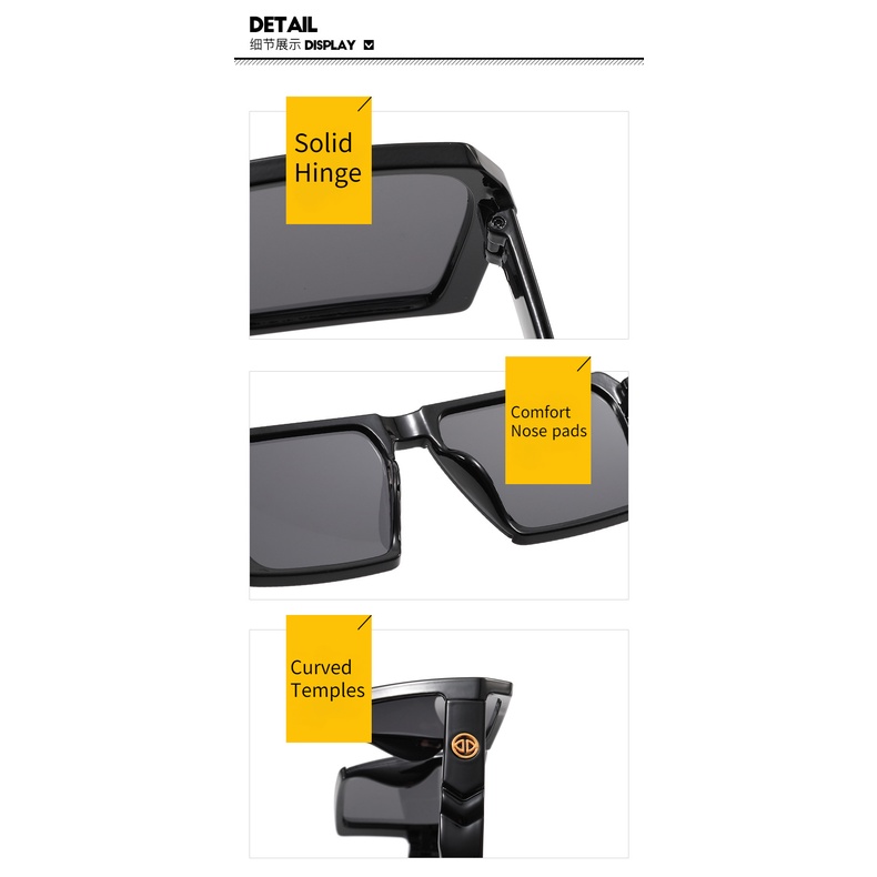 Kính Mát Gọng Vuông Lớn Cá Tính Thời Trang Hàn Quốc