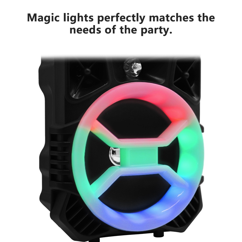 Loa bluetooth karaoke công suất lớn,loa karaoke mini hát gia đình,di động mang đi mọi nơi -