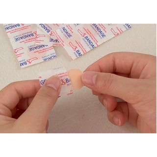 100 miếng dán cấy chỉ tròn bandage. băng keo cá nhân tròn 5.0
