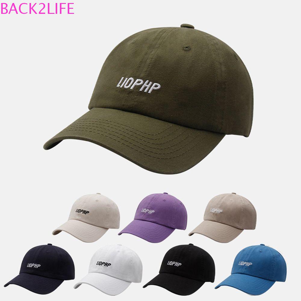 Mũ Lưỡi Trai Chất Liệu Polyester Cotton Thêu Chữ BACK2LIFE Phong Cách Hàn Quốc Thời Trang Cho Nữ