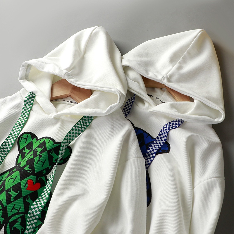 Áo Hoodie Cotton Chống Lạnh Phong Cách Thể Thao Thời Trang Cho Bé Trai Gái 90-150CM