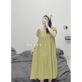 Váy bầu xuông dạo phố thiết kế nhẹ nhàng meybe