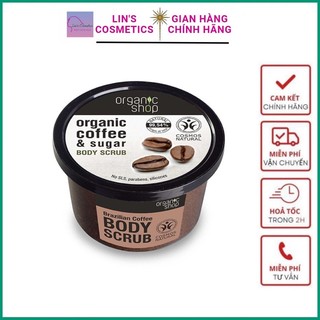 🚨🚨chính hãng🚨🚨 tẩy da chết body organic shop dưỡng da trắng sáng