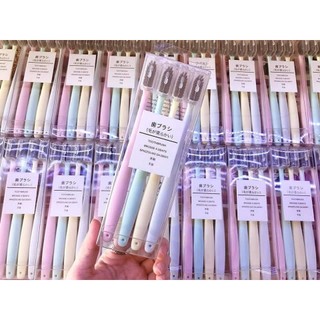 BÀN CHẢI LÚA MẠCH MUJI (HỘP 4 CÁI)