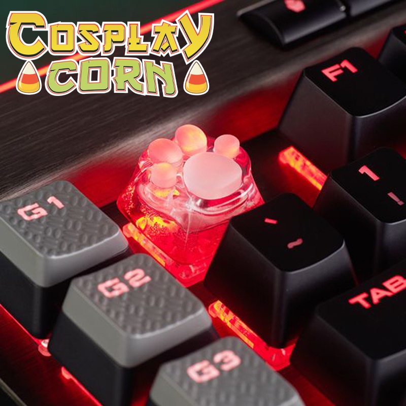Keycap chân mèo cute trang trí bàn phím cơ, keycap custom chân mèo theo yêu cầu