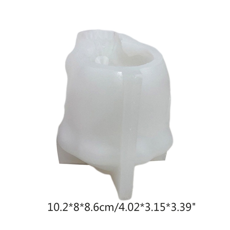 Khuôn Làm Nến Hình Đầu Lâu 3D Bằng Silicone