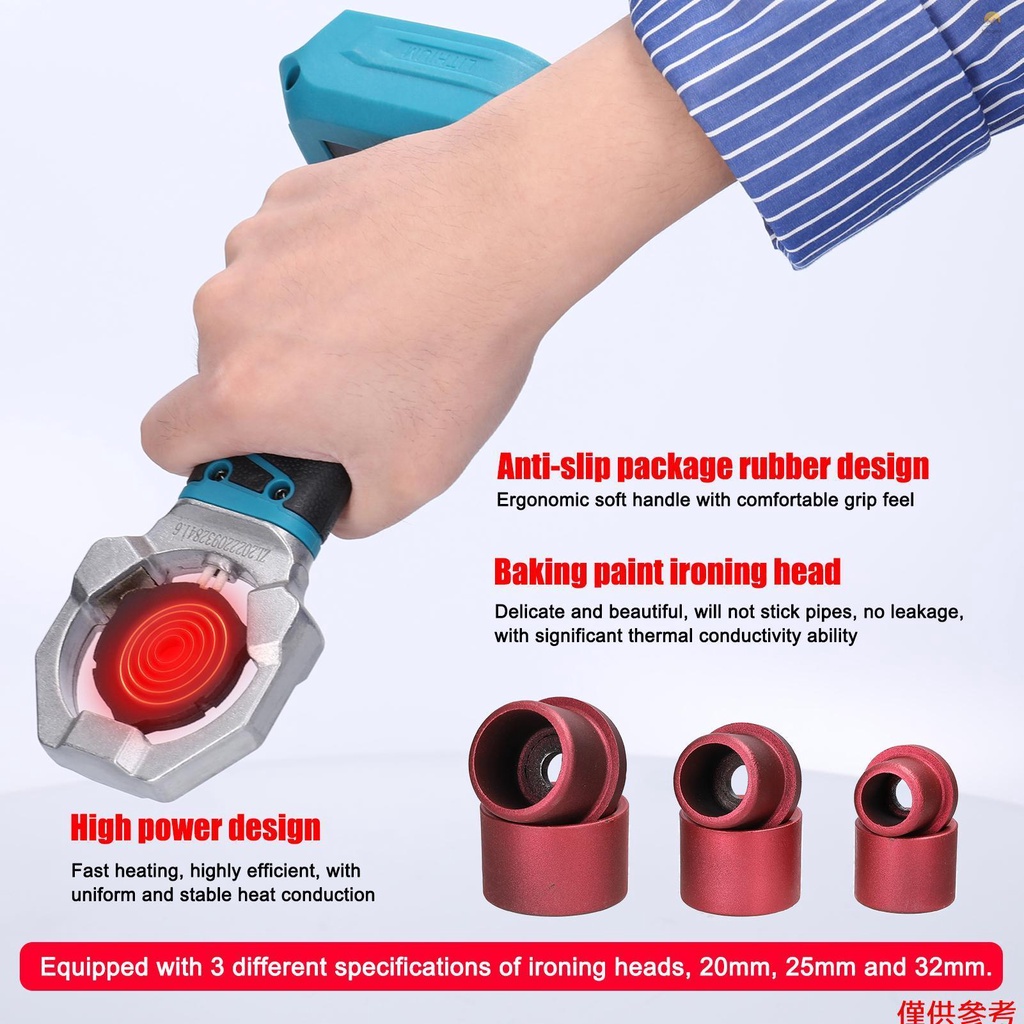 Thiết Bị Hàn Tan Chảy PPR Lithium 340°C Đầu Thay Thế Cho Máy Đo Nhiệt Độ 20mm 25mm 32mm