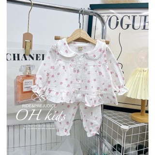 Đồ bộ xô muslin dài tay