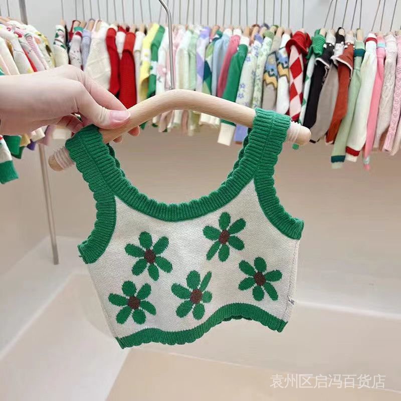 Áo Sweater Dệt Kim Không Tay Thời Trang Mùa Thu Dành Cho Bé Gái