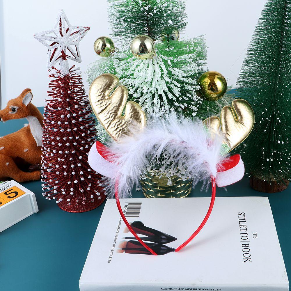 SUSANS Băng Đô Cài Tóc Hình Sừng Hươu Hoạt Hình Dễ Thương Thời Trang Giáng Sinh