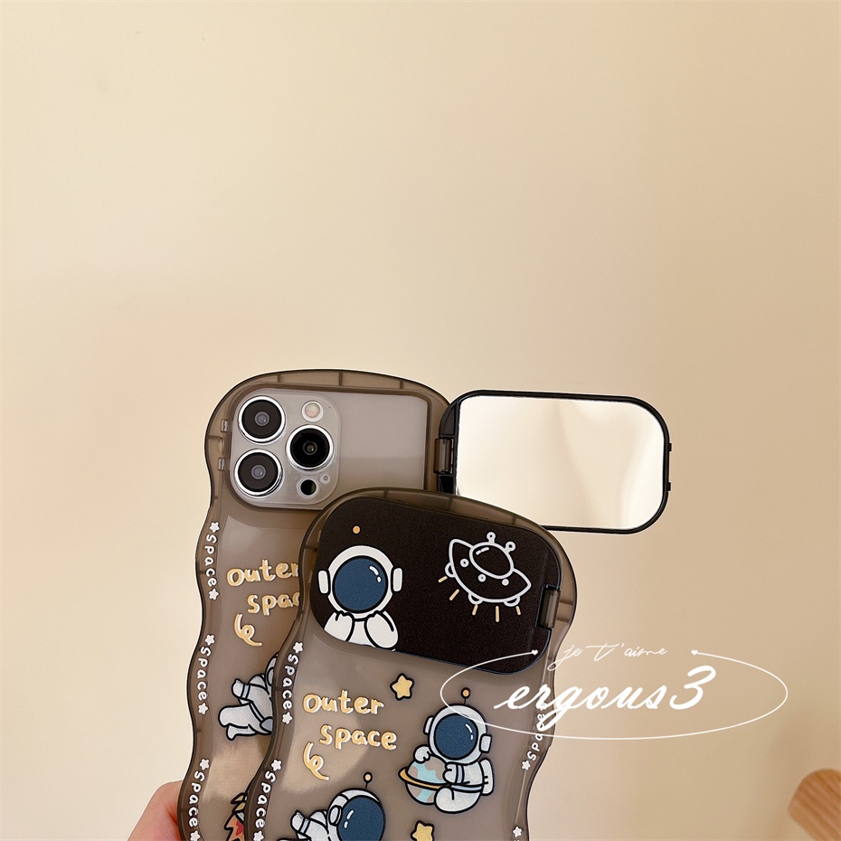 Ốp Điện Thoại Mềm Họa Tiết Phi Hành Gia Sáng Tạo Cho iPhone 14 13 12 11 Pro Max X XR Xs Max