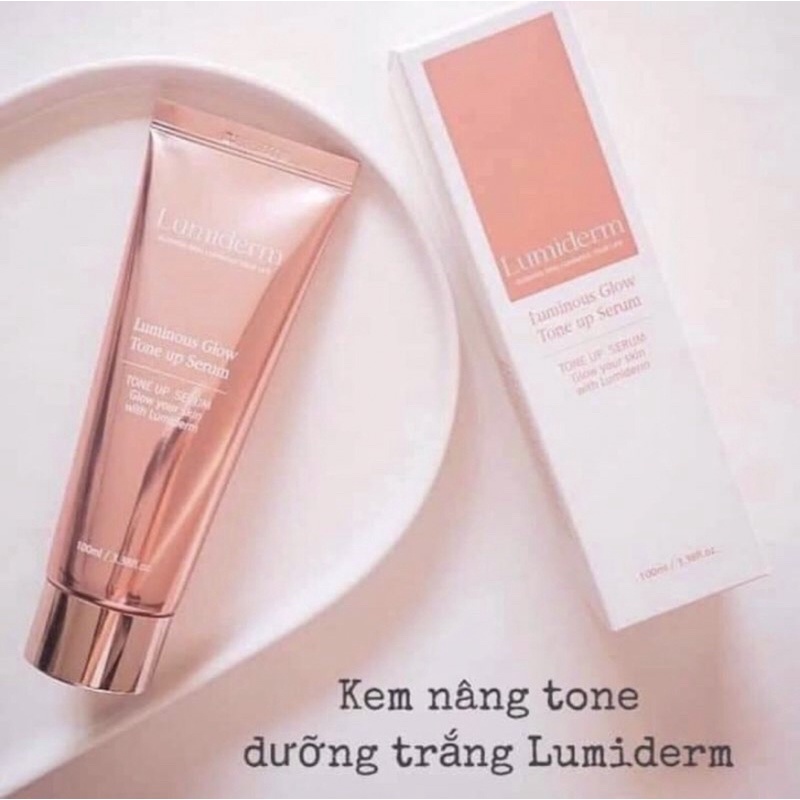 Kem Dưỡng Trắng Da Mặt nâng tone cấp ẩm làm sáng Lumiderm Luminous Glow Tone Up Serum 100ml