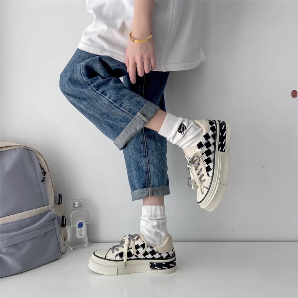 Giày thể thao vải nữ G911 dây bện chéo đế mịn siêu cấp