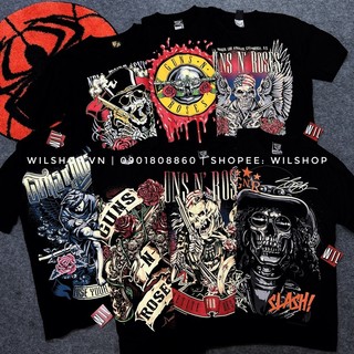 (M, L, XL, XXL) ÁO GUNS N' ROSES - ROCK BAND TEE - ÁO THUN ÁO PHÔNG NHẠC ROCK - ROCKTEE UNISEX GUN GUNS N ROSE ROSES