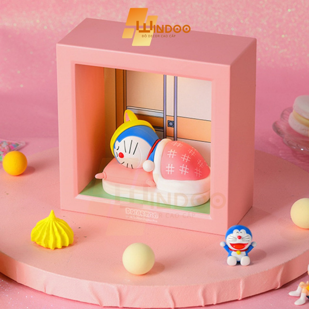 Đèn ngủ doraemon cảm biến thông minh pin sạc, đèn ngủ windoo decor trang trí phòng