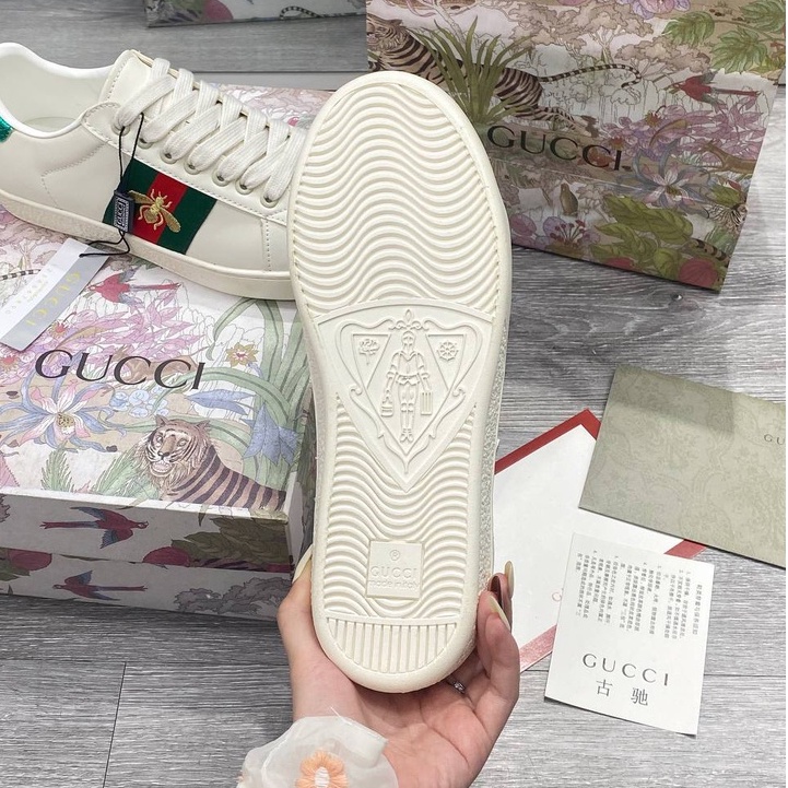 Giày thể thao GUCCI Ong, giày gucci 3 vạch mới full size 36-43 full phụ kiện/MS Sneaker