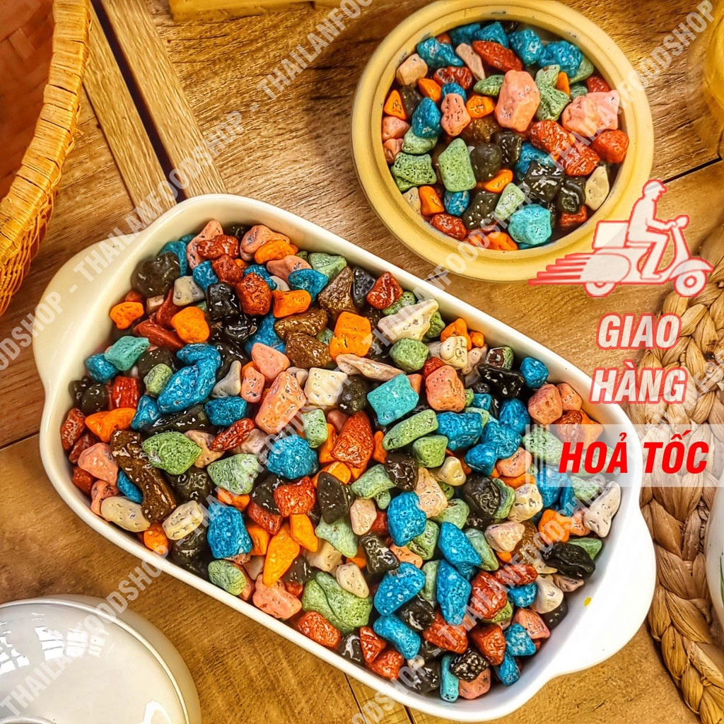 Kẹo Sỏi Đá Nhân Socola Lon 500gr