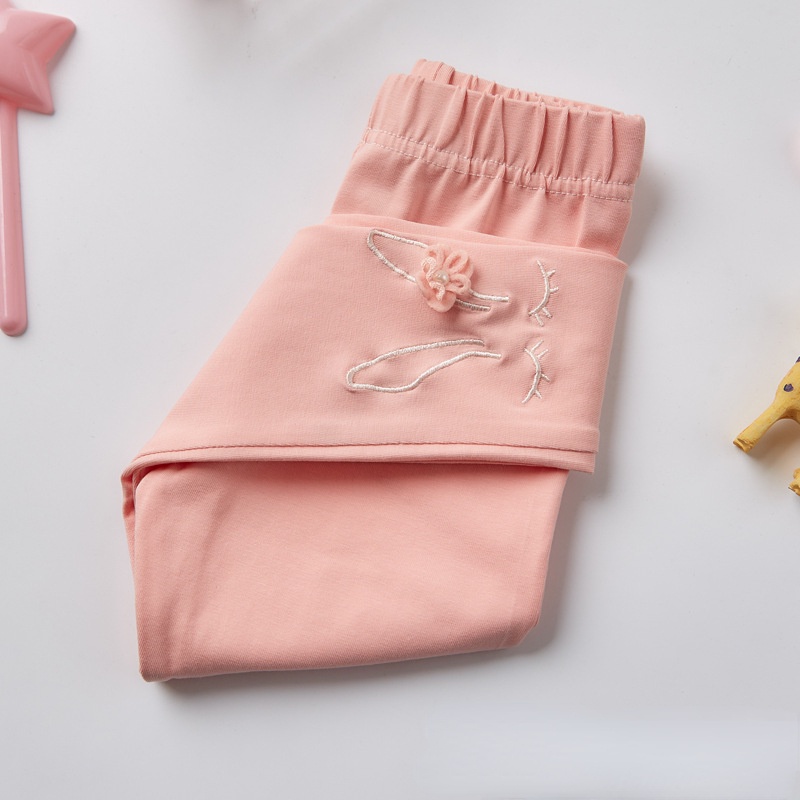 Quần Dài cotton Mỏng in Họa Tiết Thỏ Hoạt Hình Dễ Thương Cho Bé Gái