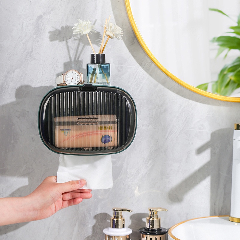 Hộp để giấy vệ sinh dán tường hiện đại dành cho phòng tắm cao cấp Mã vs7
