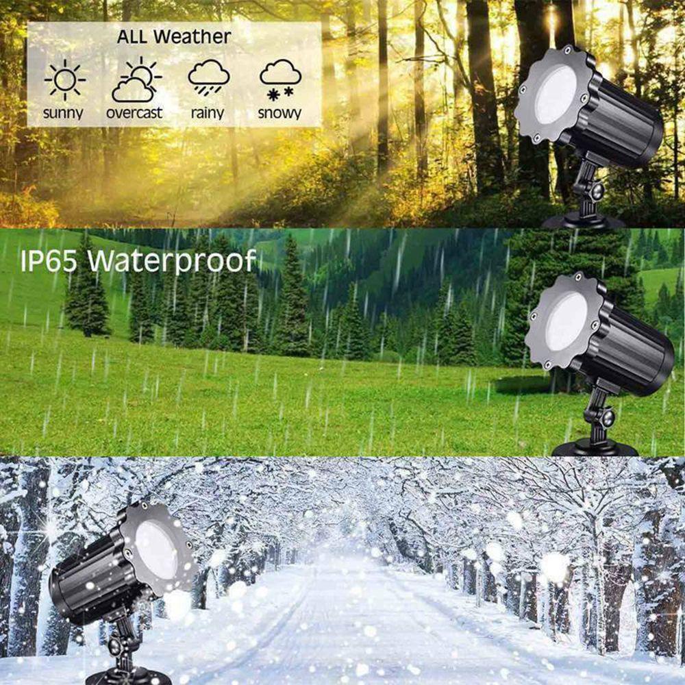 CONOPERY Máy Chiếu Đèn LED Hình Bông Tuyết Trang Trí Giáng Sinh Năm Mới