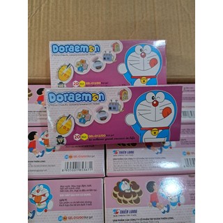Combo 02 hộp - 40 cây bút gel doremon mực tím đầu ngòi 0,5mm