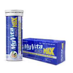 Viên sủi MyVita STRONG MAX (Sả - Gừng – Chanh) 10 viên/tuýp - Bổ sung Vitamin C - Tăng cường đề kháng
