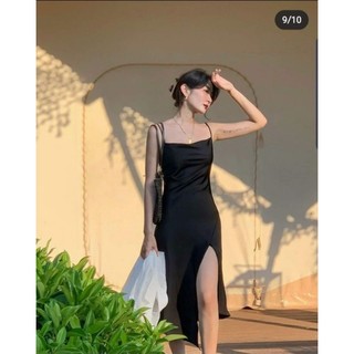 ĐẦM LỤA 2 DÂY XẺ
