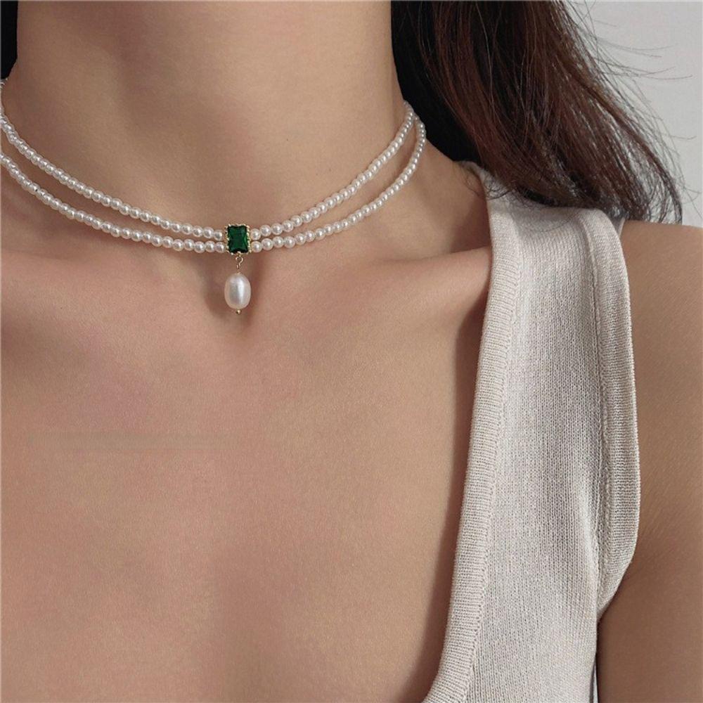 AROMA Vòng cổ Hai Lớp Thiết Kế Sang Trọng Thời Trang Cho Nữ