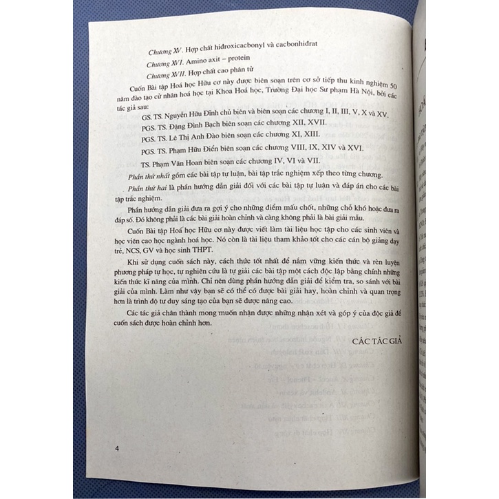 Sách - Bài Tập Hóa Học Hữu Cơ