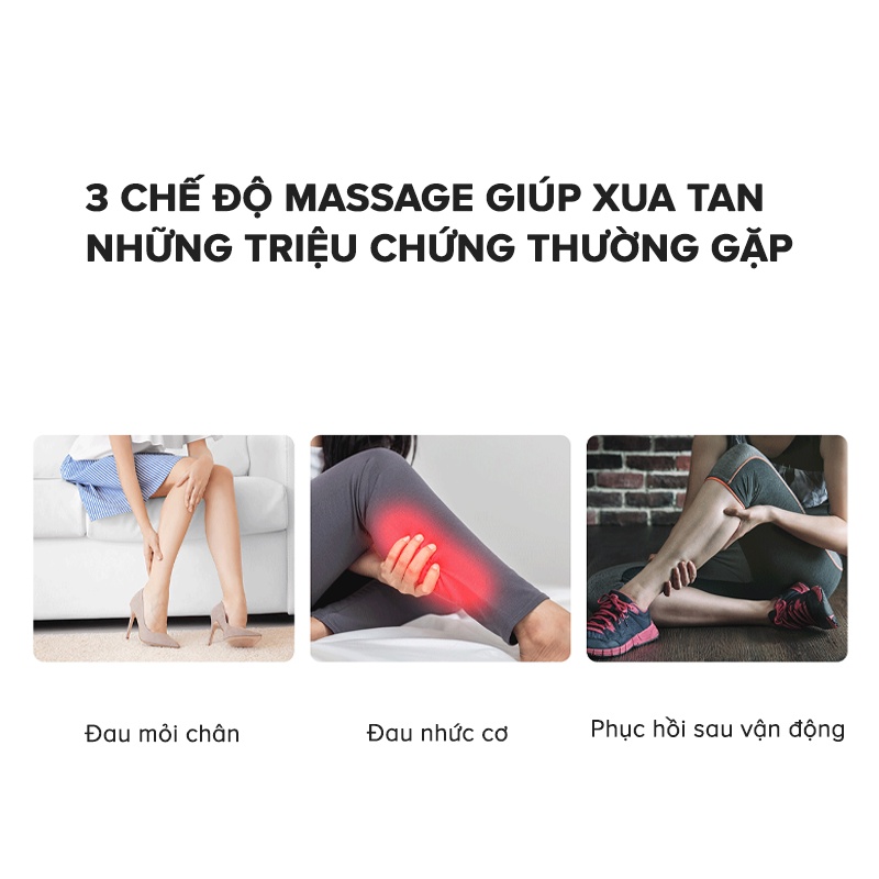 Máy Massage Bắp Chân Không Dây Havit LM1850, Massage Nén Khí & Phục Hồi Nhiệt Y Khoa - Chính Hãng BH 12 Tháng