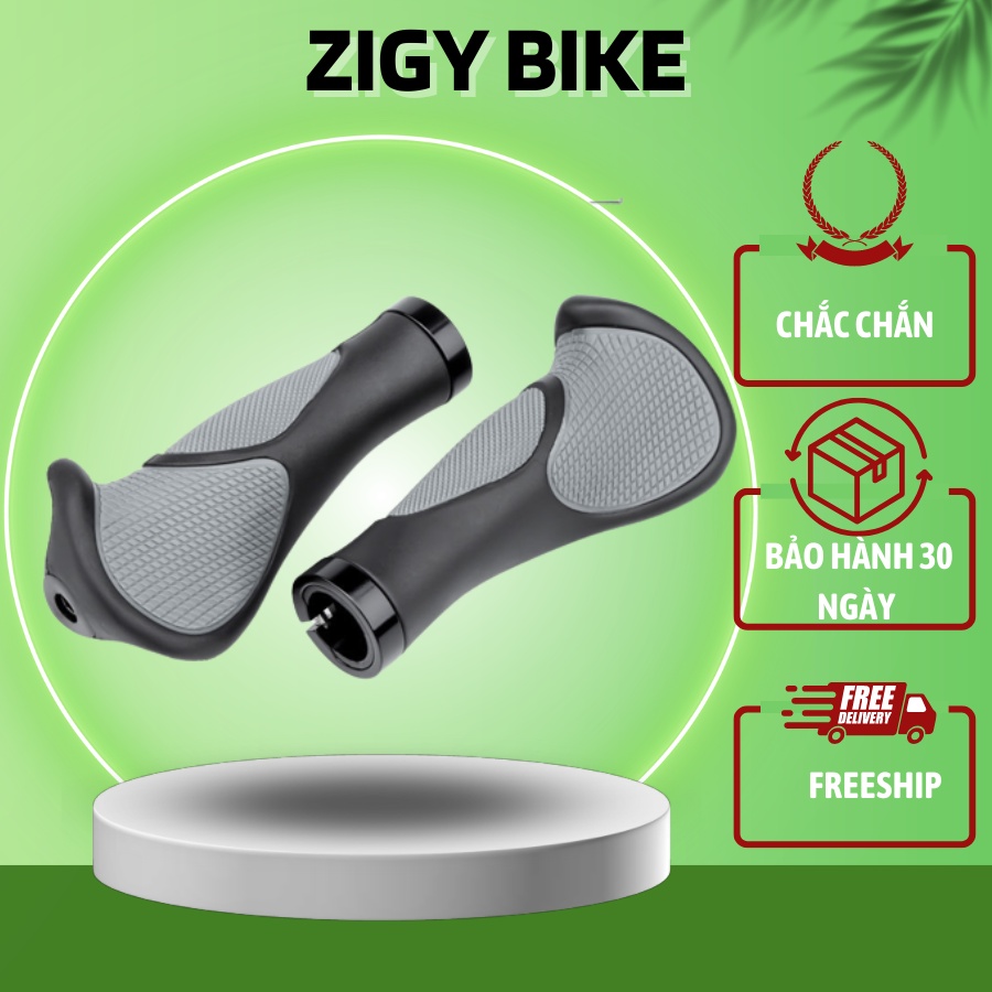 Tay nắm xe đạp, tay cầm xe đạp thể thao ZIGY BIKE có sừng êm ái chống trơn trượt