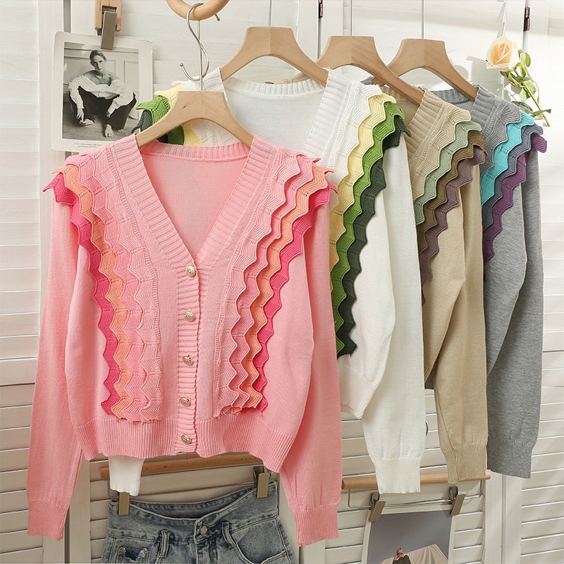 Áo Len Nữ Dài Tay Cổ Thấp Form Rộng Thời Trang Hàn