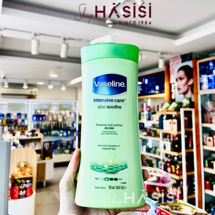 SỮA DƯỠNG THỂ VASELINE - Intensive Care Aloe Soothe Body Lotion 725ml