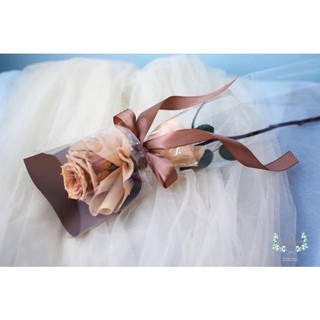 Bó 1 bông hoa hồng nhập khẩu toffee hà lan | hoa tươi | may petals