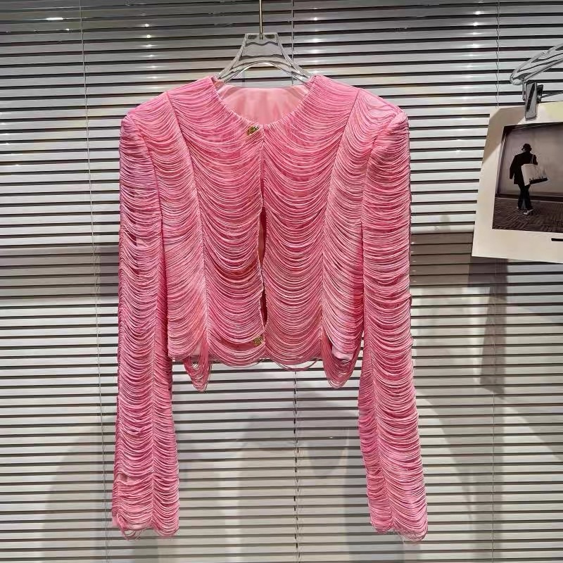 Áo lụa satin tua rua hàng cao cấp