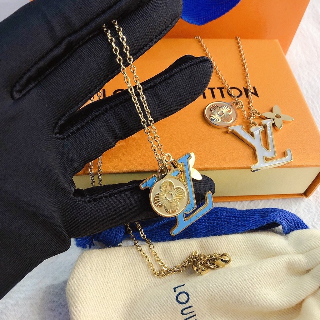 Vòng cổ Louis Vuitton Lv Thiết Kế Đơn Giản Sang Trọng Cho Nam Và Nữ