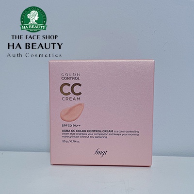 Kem nền trang điểm chống nắng SPF30 PA++ nâng tone sáng da Aura CC Cream The Face Shop 20g