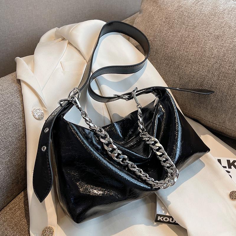 Túi Đeo Chéo Bằng Da Mềm Có Khóa Kéo Phong Cách vintage Dành Cho Nữ