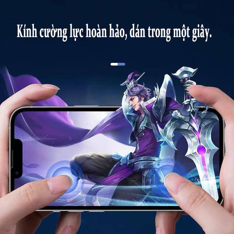 Cường lực iphone  khung tự dán iphone 14 13 12 11 Pro Max x xs xr xsmax 8 7 Plus  - Full màn hình