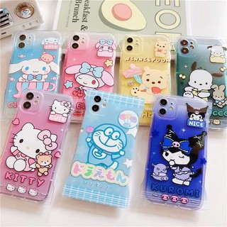 Ốp Điện Thoại Mềm Chống Sốc Màu Kẹo Hình Melody Và Yugui Cho IPhone 6 6S 7 8 Plus SE 2020 X XR XS Max 11 12 13 14 Pro Max Plus