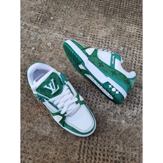 ✅ giày thể thao lv xanh lá_giày sneaker lv xanh mới sang xịn mịn full bill box