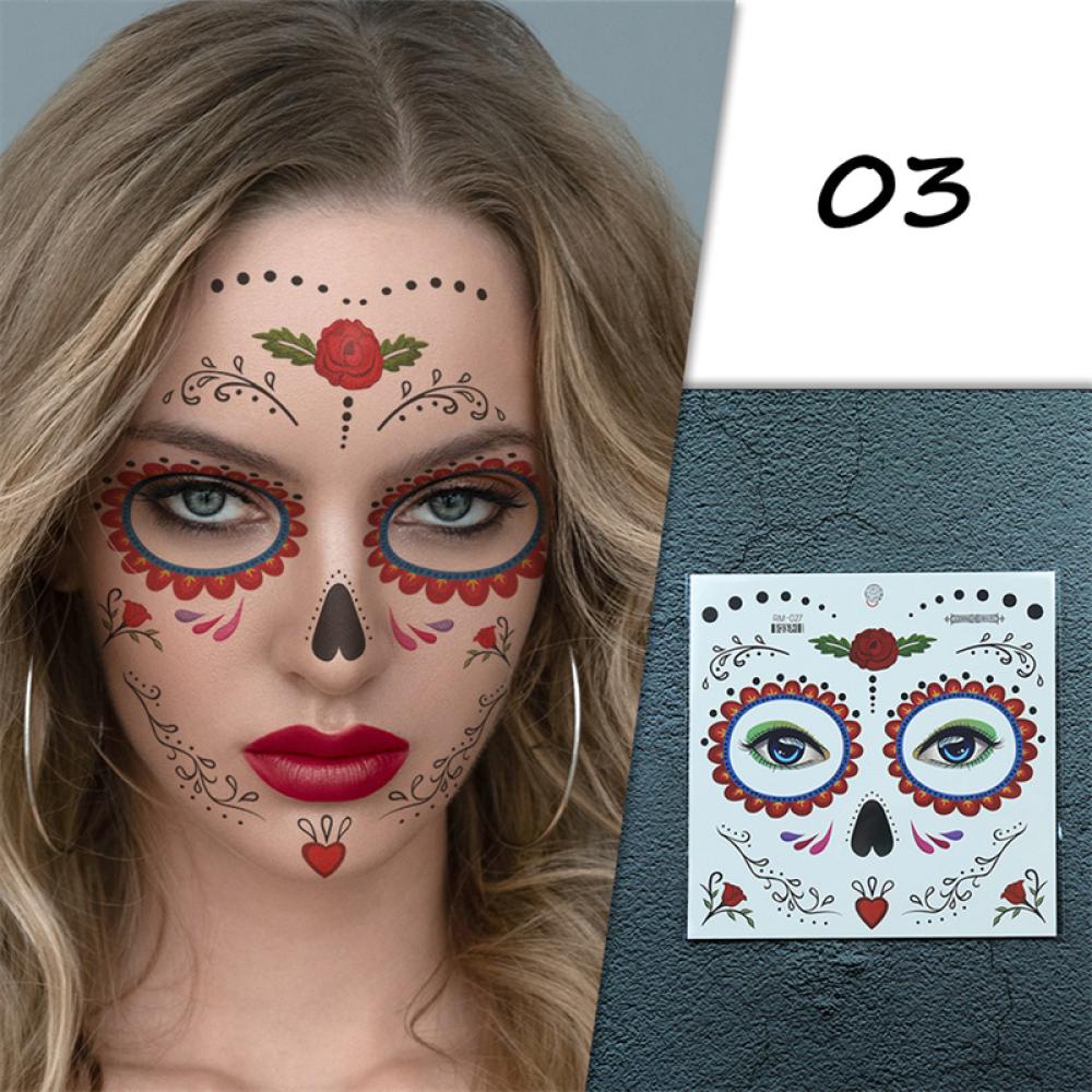 Hình Xăm Dán Tạm Thời I6M4 Họa Tiết Halloween Vui Nhộn Chống Thấm Nước Và Mồ Hôi